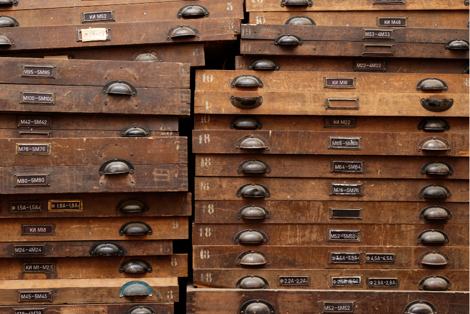 cabinet of curiosities wooden with drawers 